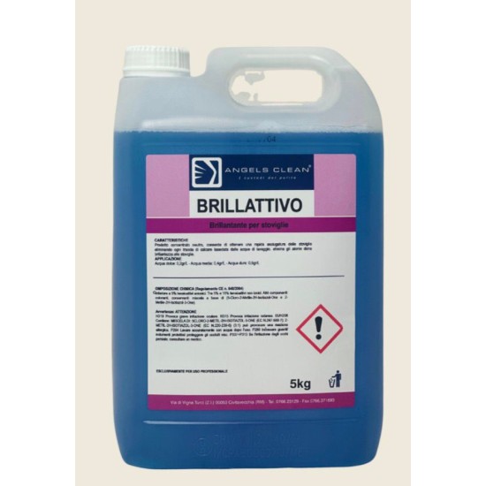 BRILLATTIVO BRILLANTANTE TANICA DA 5 KG.