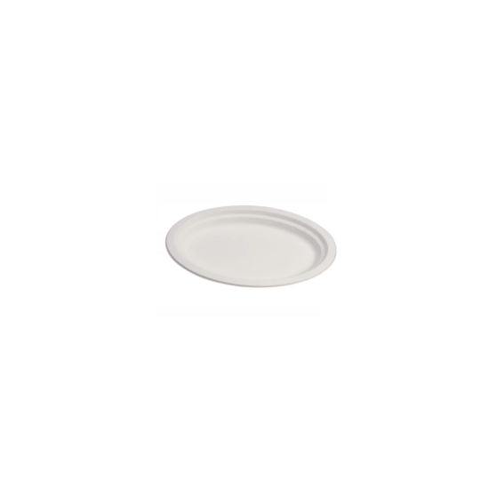 PIATTO POLPA CELLULOSA 26X20 CF.25PZ