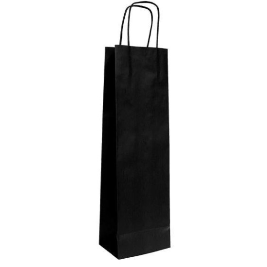 BUSTA PORTA BOTTIGLIA NERA