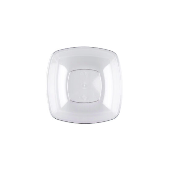 PIATTO FONDO QUADRATO TRASPARENTE CF25PZ