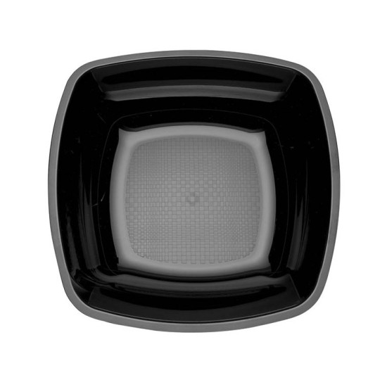 PIATTO FONDO QUADRATO NERO CF25PZ