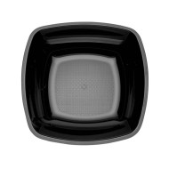 PIATTO FONDO QUADRATO NERO CF25PZ