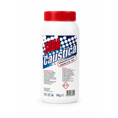 SODA CAUSTICA BARATTOLO 1 KG.
