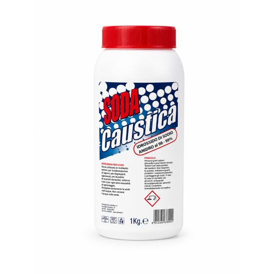 SODA CAUSTICA BARATTOLO 1 KG.