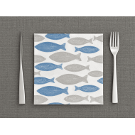 TOVAGLIOLO 40X40 MEDITERRANEO AZZURRO