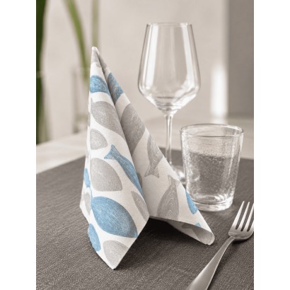 TOVAGLIOLO 40X40 MEDITERRANEO AZZURRO