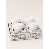 SCATOLA PORTA CAFFE' 4 FORI CF.100 PZ