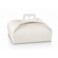 SCATOLE TORTA 23X23 FIBRA BIANCA SCOTTON