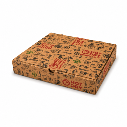 SCATOLA PIZZA HOT & DRY 35X35