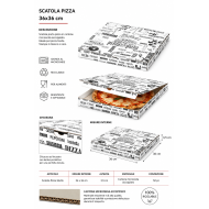 SCATOLA PIZZA 36X36 CF.100 PZ