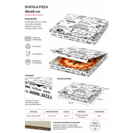 SCATOLA PIZZA 40X40 CF.100 PZ