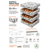 SCATOLA PIZZA CUBO 33X33 CF.200 PZ.