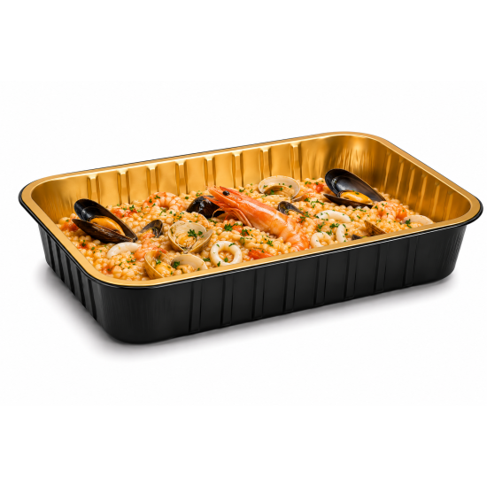 CONTENITORE ALLUMINIO ECLIPSE 6 PORZIONI 19,3X29,3 H 4,5