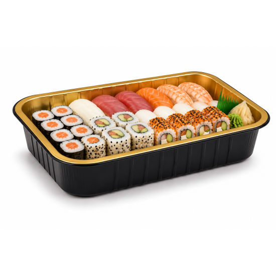 CONTENITORE ALLUMINIO ECLIPSE 4 PORZIONI 18,5X23,6 H 4,9