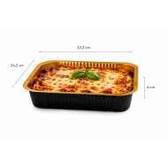 CONTENITORE ALLUMINIO ECLIPSE 8 PORZIONI 26,2X32,2 H 6