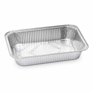 CONTENITORE ALLUMINIO 2 PORZIONI CF100PZ 14x21 H 3,8 CM