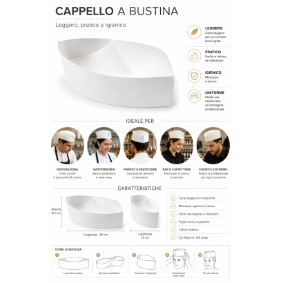 CAPPELLO A BUSTINA CF.100 PZ.