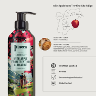 FLACONE SAPONE LIQUIDO ITINERA CON MELA DEL TRENTINO ALTO ADIGE In Flacone Ricaricabile (370 ml)