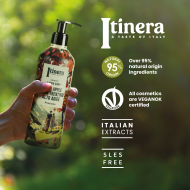 FLACONE SAPONE LIQUIDO ITINERA CON MELA DEL TRENTINO ALTO ADIGE In Flacone Ricaricabile (370 ml)