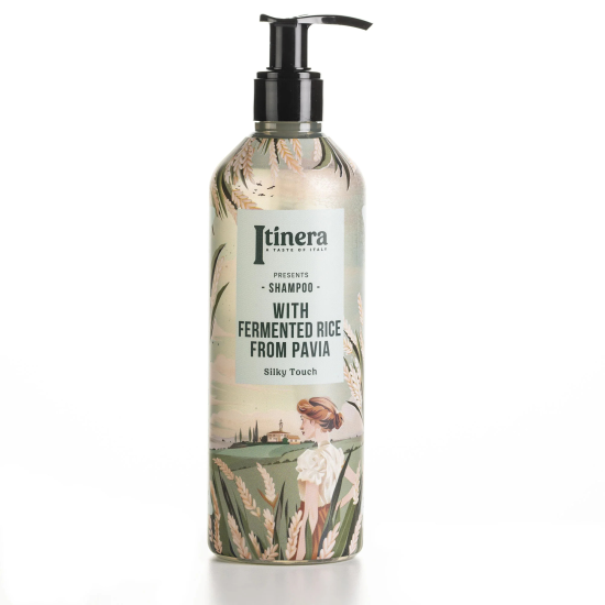 FLACONE SHAMPOO ITINERA CON RISO FERMENTATO DI PAVIA In Flacone Non Ricaricabile (370 ml)