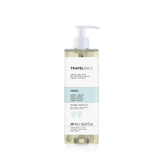 FLACONE SAPONE LIQUIDO TRAVELCARE 480ML