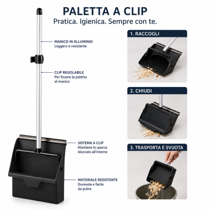 PALETTA CLIP NERA