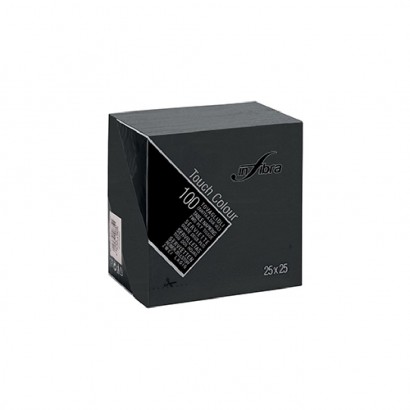 TOVAGLIOLO 25X25 NERO CF.100 PZ.