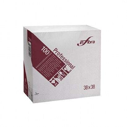 TOVAGLIOLO 38X38 2VELI BIANCHI CF.100PZ