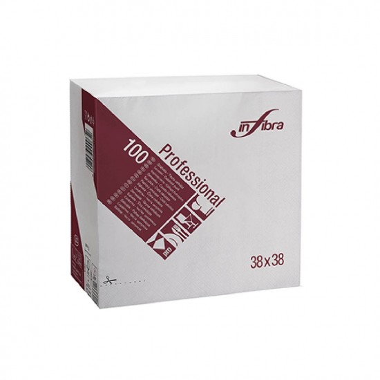 TOVAGLIOLO 38X38 2VELI BIANCHI CF.100PZ
