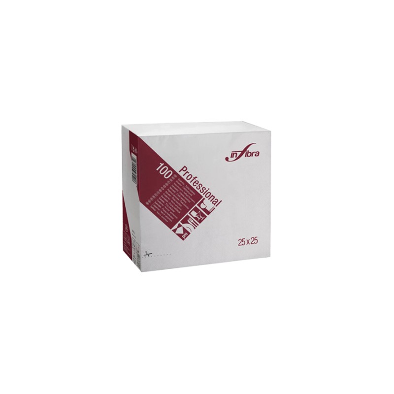 TOVAGLIOLO 25X25 BIANCO CF.100 PZ.
