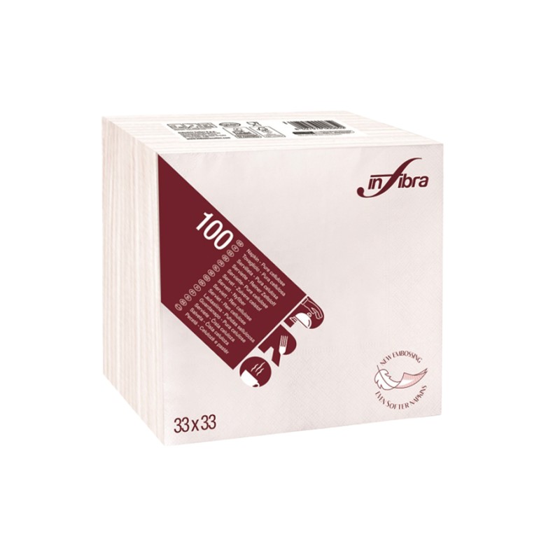 TOVAGLIOLO 2V 33X33 BIANCO CF.100PZ