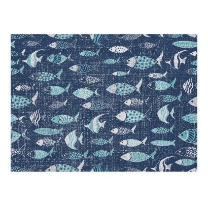 TOVAGLIETTA 30X40 BLUE FISH CF.250 PZ.