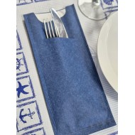 BUSTA PORTA POSATA VENEZIANA BLU CF125PZ